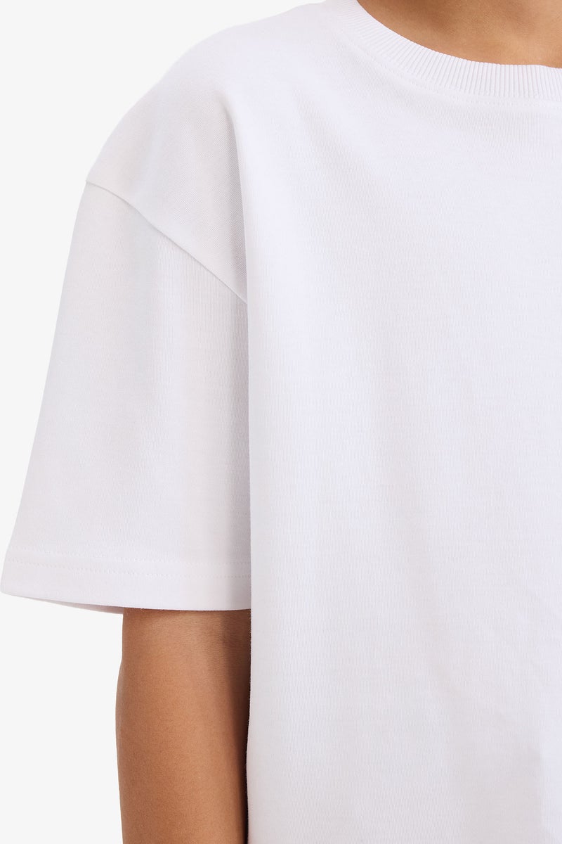 ديفاكتو تيشيرت أوفر سايز قماش سميك أولادي - Image 4